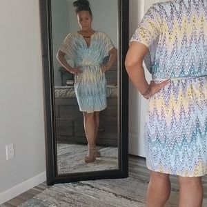 Adorable faux wrap dress